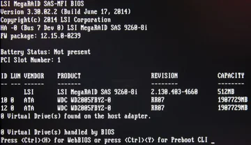 настройка RAID на сервере Supermicro